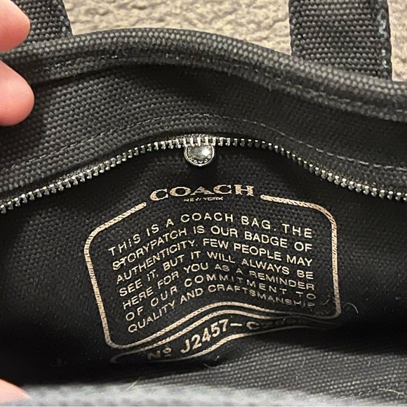 Coach Mini Cargo Canvas Tote Bag - Picture 9 of 10